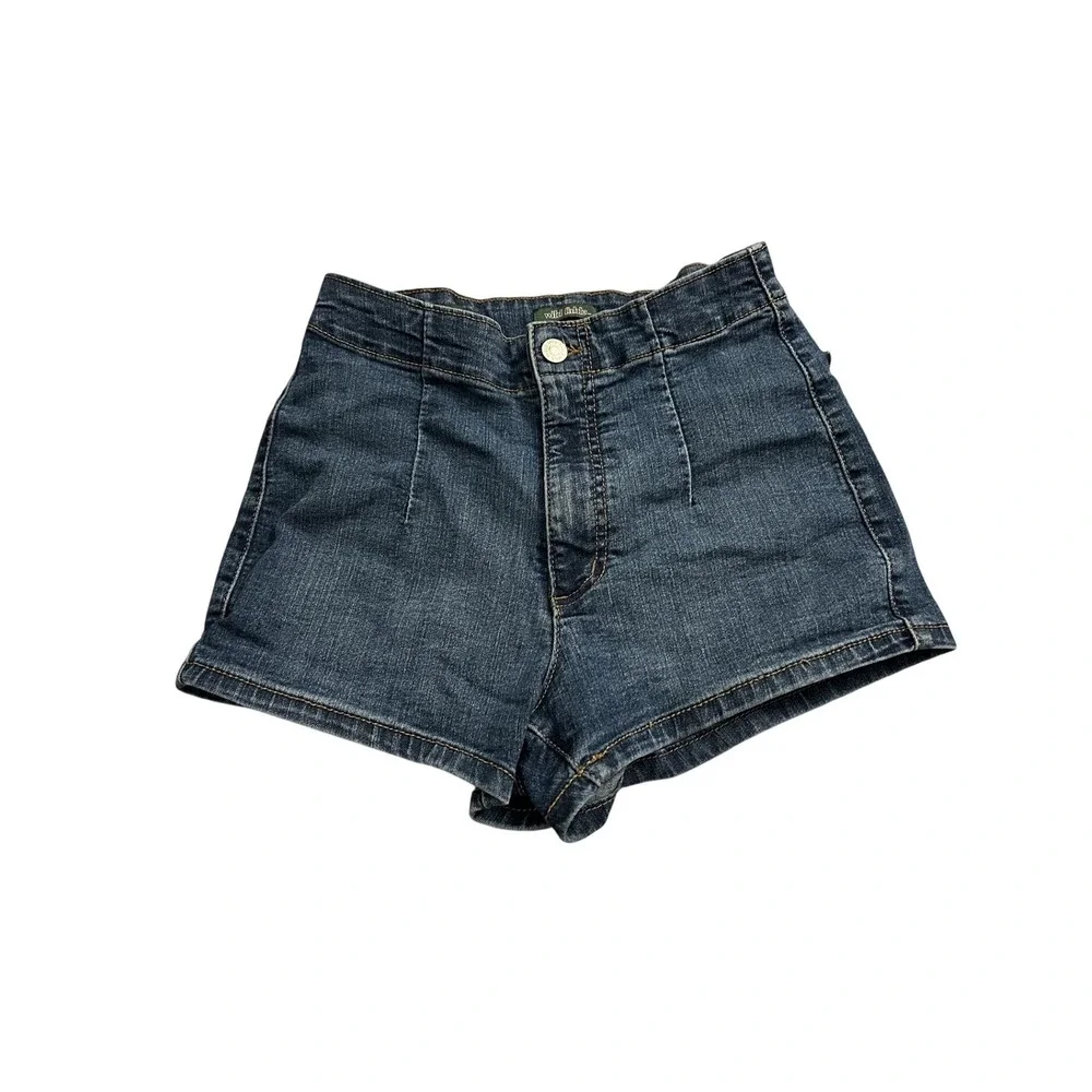Wild Fable Denim Shorts Womens 4/27R Dark Wash Excellent‎ High Rise Stretch